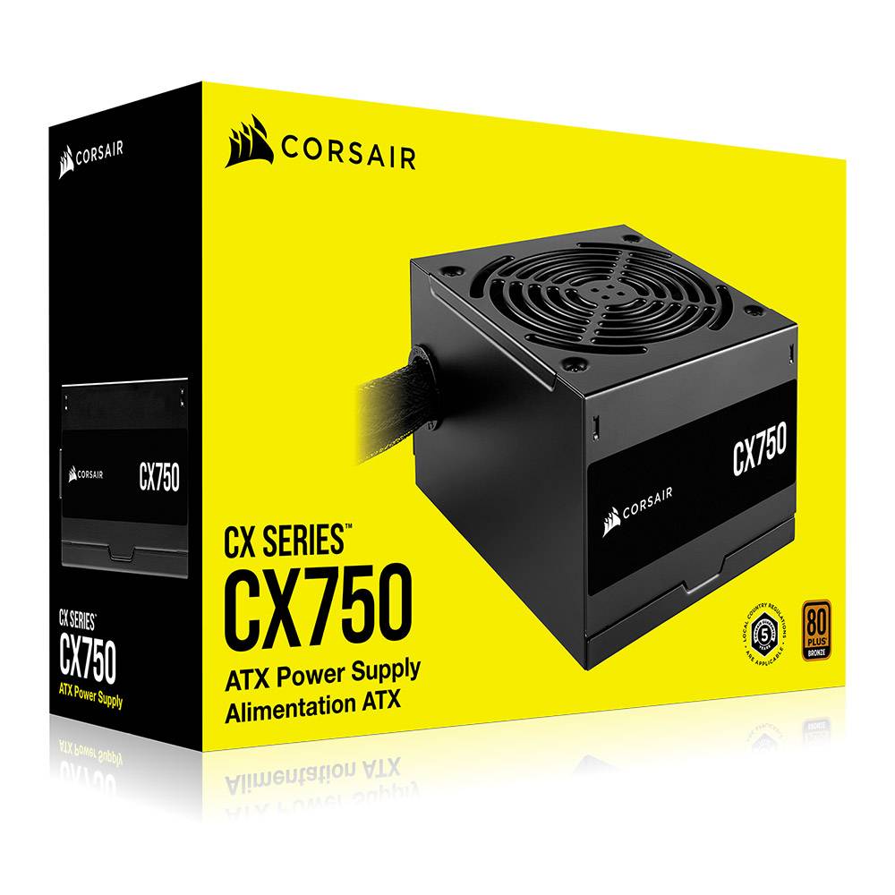 Fonte Corsair CX750 750W 80 Plus Bronze PFC Ativo ATX