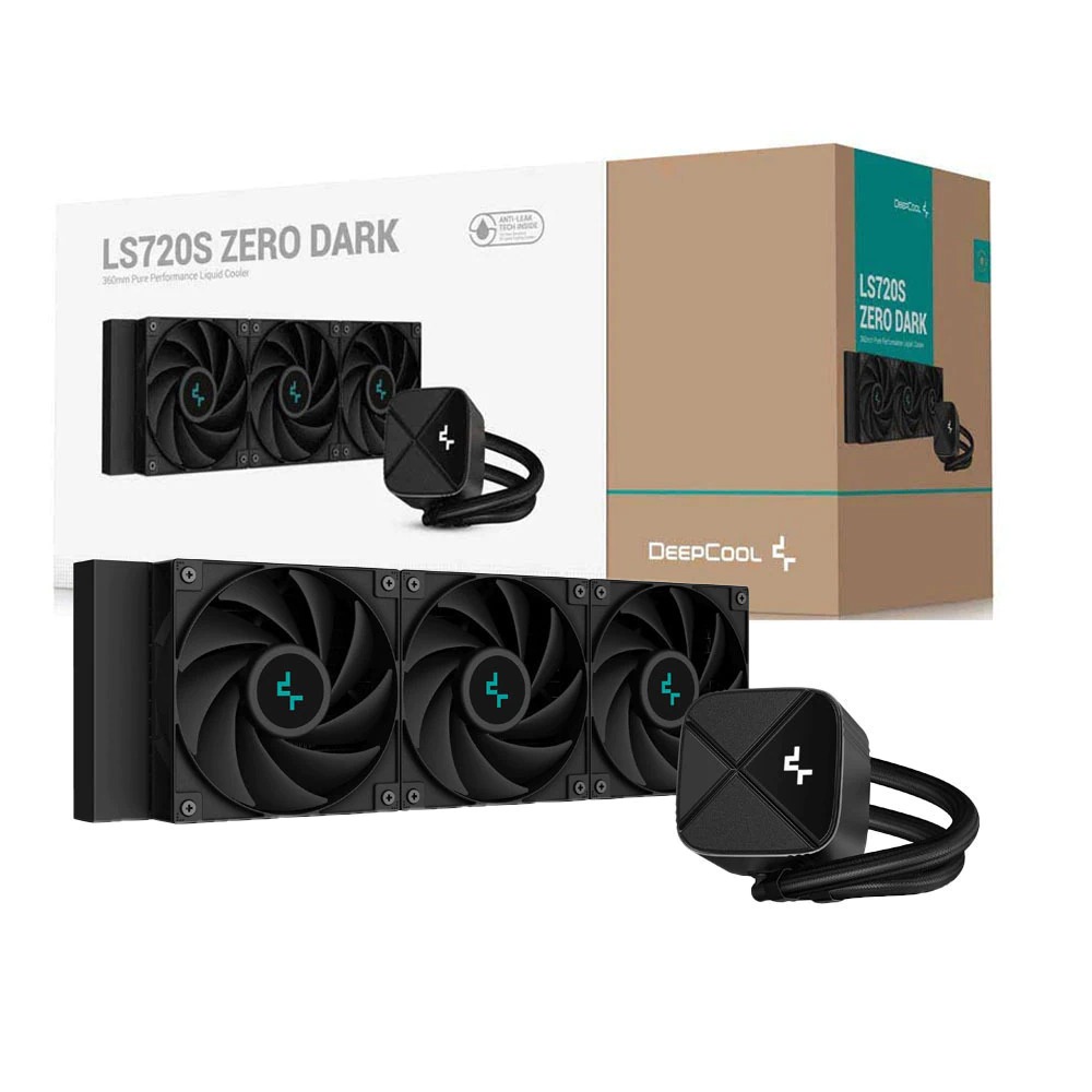 WaterCooler Deepcool LS720S Zero Dark 360mm Preto - R-LS720-BKNNMM-G-1