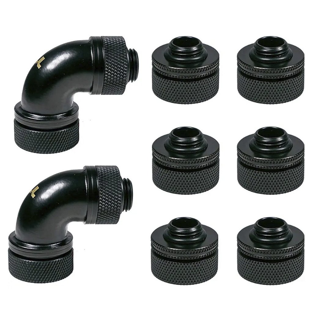 Compression Fit Thermaltake Pacific 16mm OD Preto CL-W260-CU00BL-A