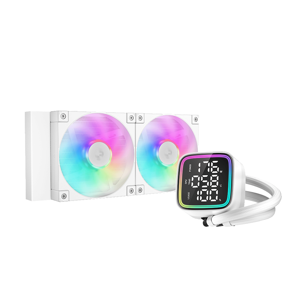 WaterCooler Deepcool LD240 ANTI-LEAK RGB White 240mm - R-LD240-WHDMMN-G-1