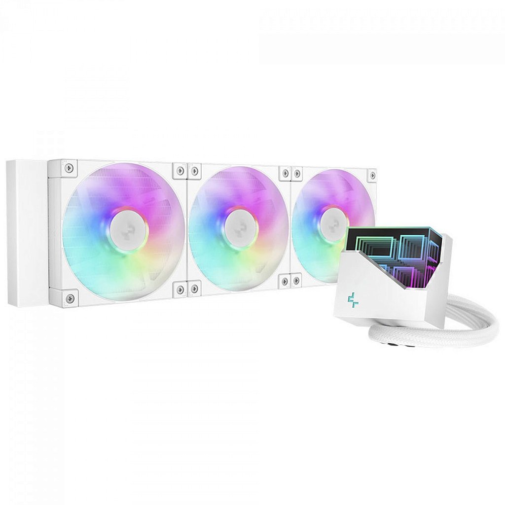 WaterCooler Deepcool LT360 ARGB 360mm Branco - R-LT360-WHAMNC-G-1