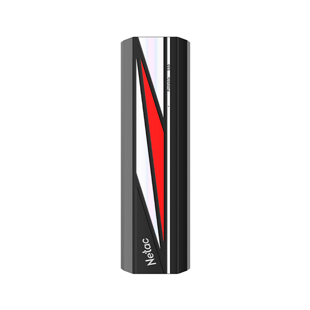 SSD 1TB NETAC ZX20L Externo USB Type-C 3.2 2000Mbs/1800Mbs Preto - NT01ZX20L-001T-32BK
