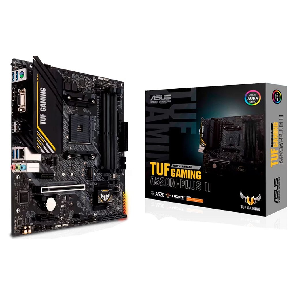 Placa-Mãe ASUS TUF Gaming A520M-Plus II DDR4 AM4 mATX