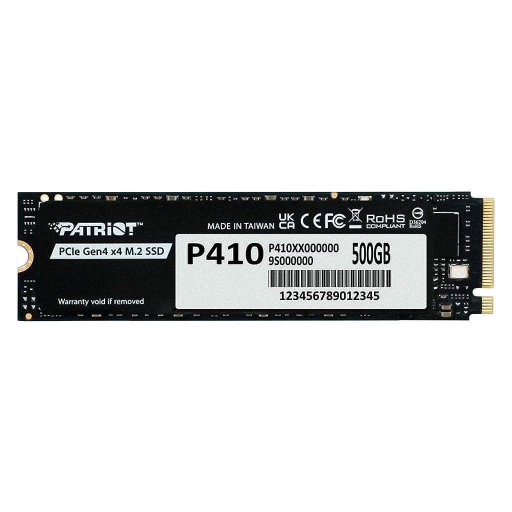 SSD M.2 Patriot P410 500GB NVMe PCIe Gen 4 - P410P500GM28H