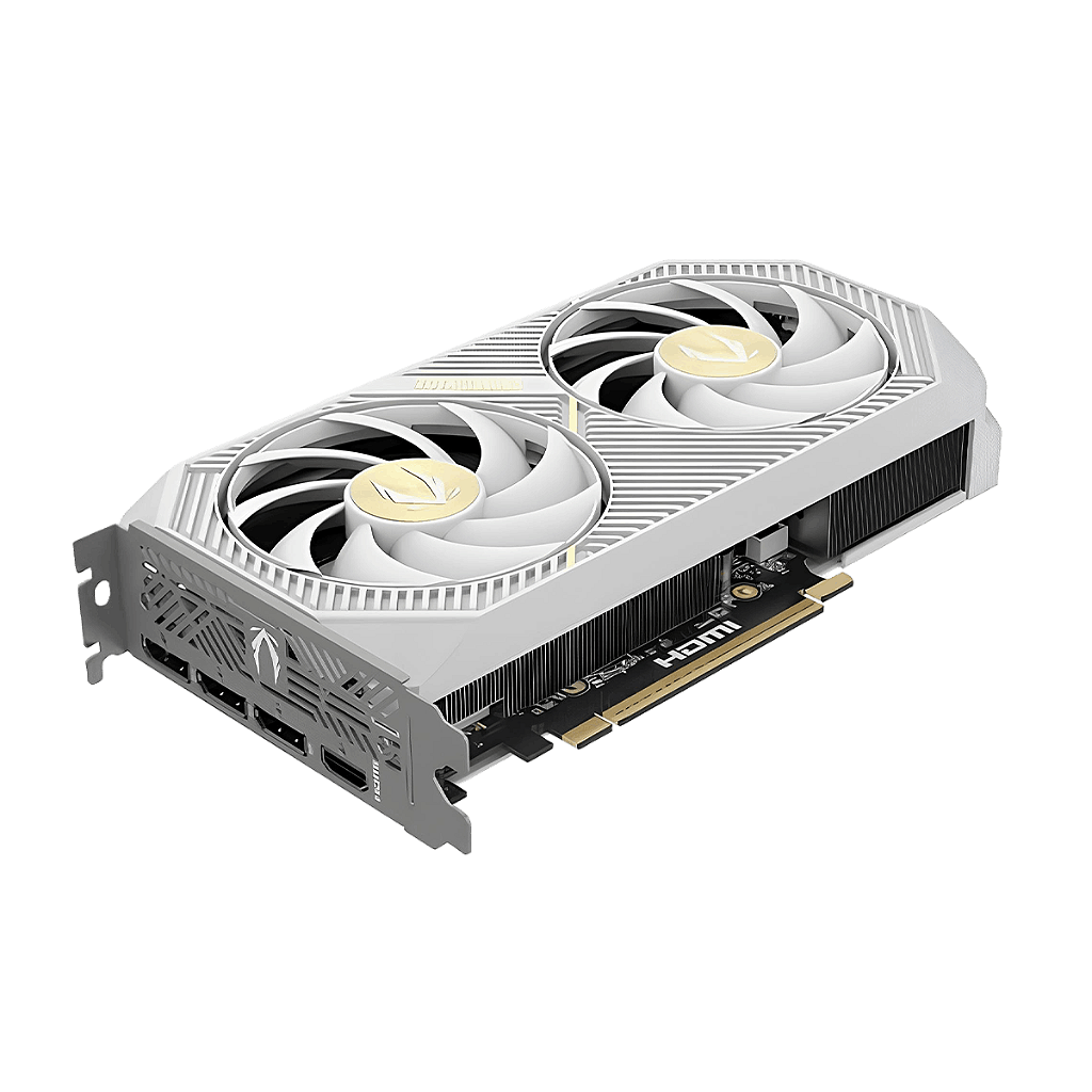 ZOTAC RTX 5060 Ti Twin Edge OC White Edition em perspectiva