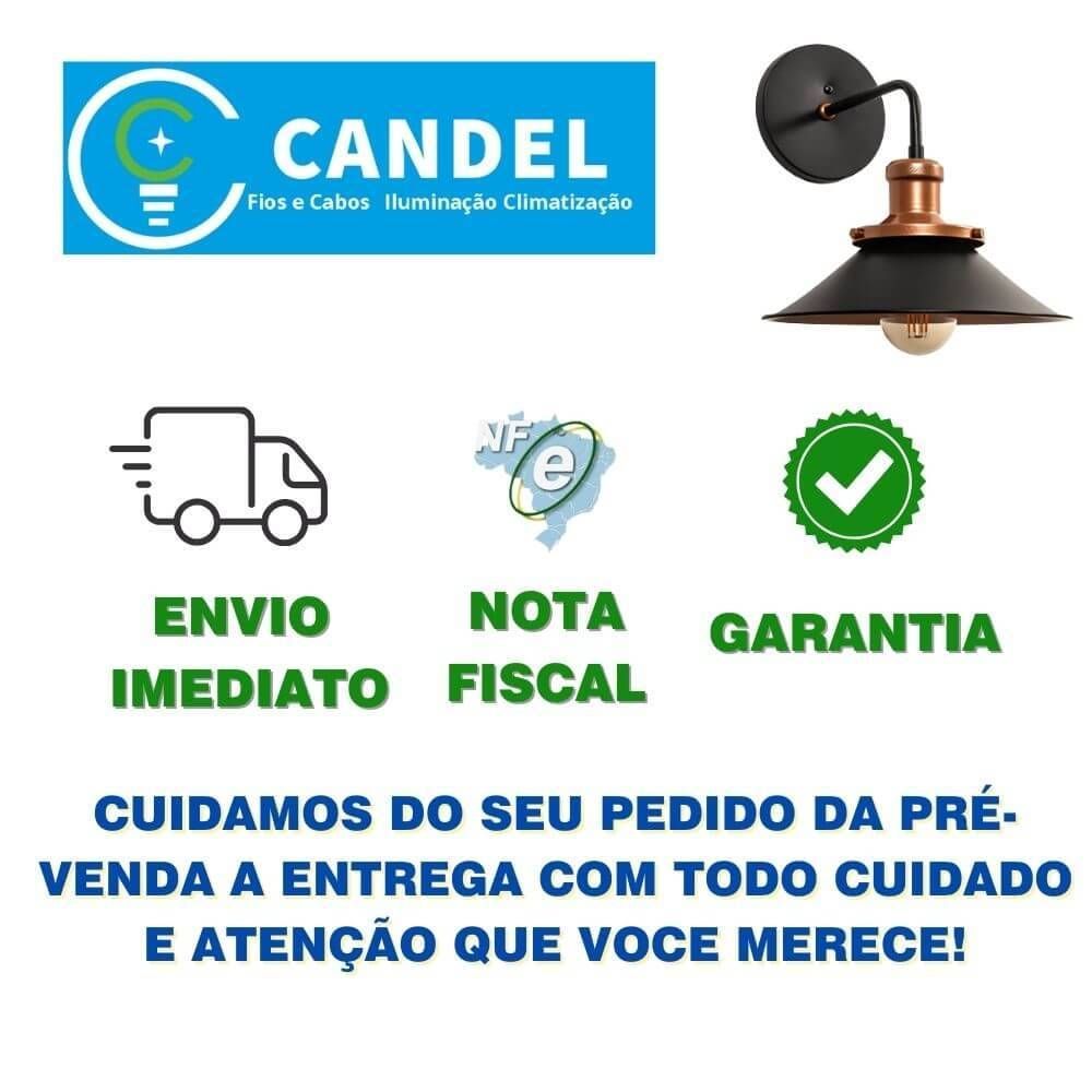 ihika　1027 Arandela Tokio 1 Facho 1XE27 Preto Microtexturizado - Candel