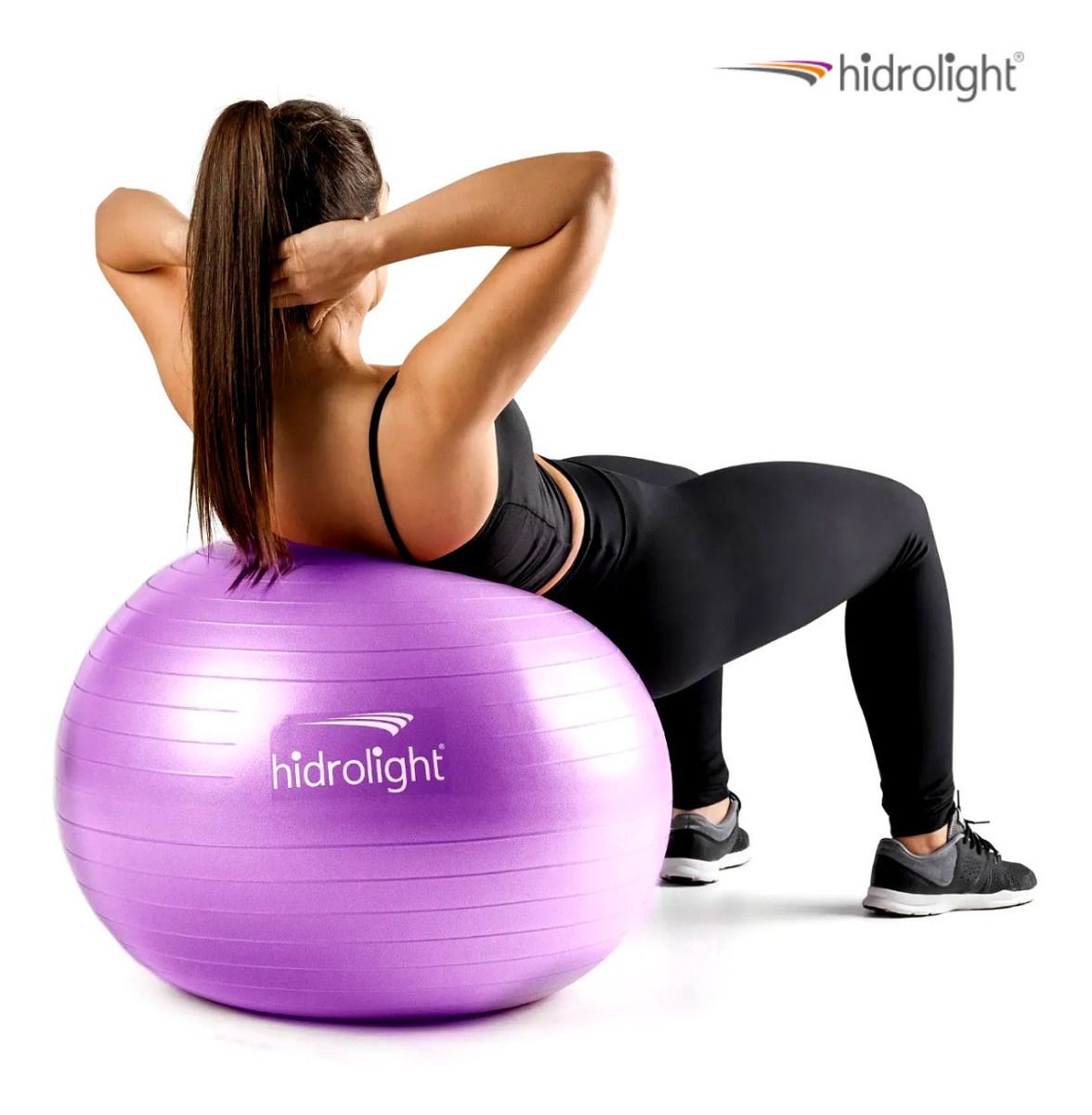 Bola Pilates Yoga Funcional Suporta 350kg Premium Bomba 65cm - BFMED - BFMED
