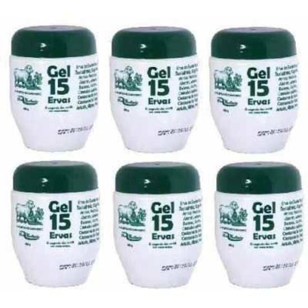 Bio Instinto Sebo Carneiro 15 Ervas Gel P/ Massagem 240g (kit C/06)