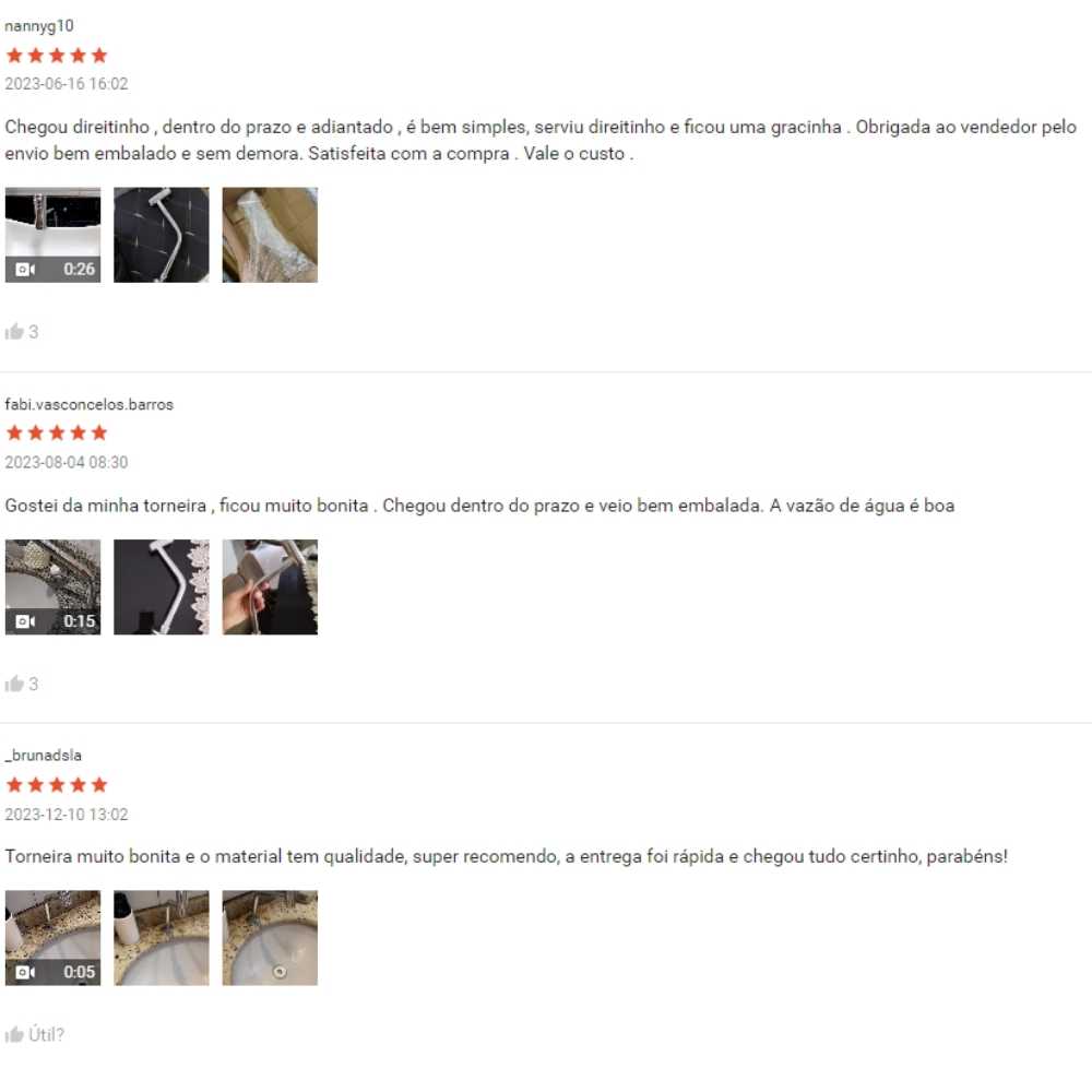 Avaliações de Compradores