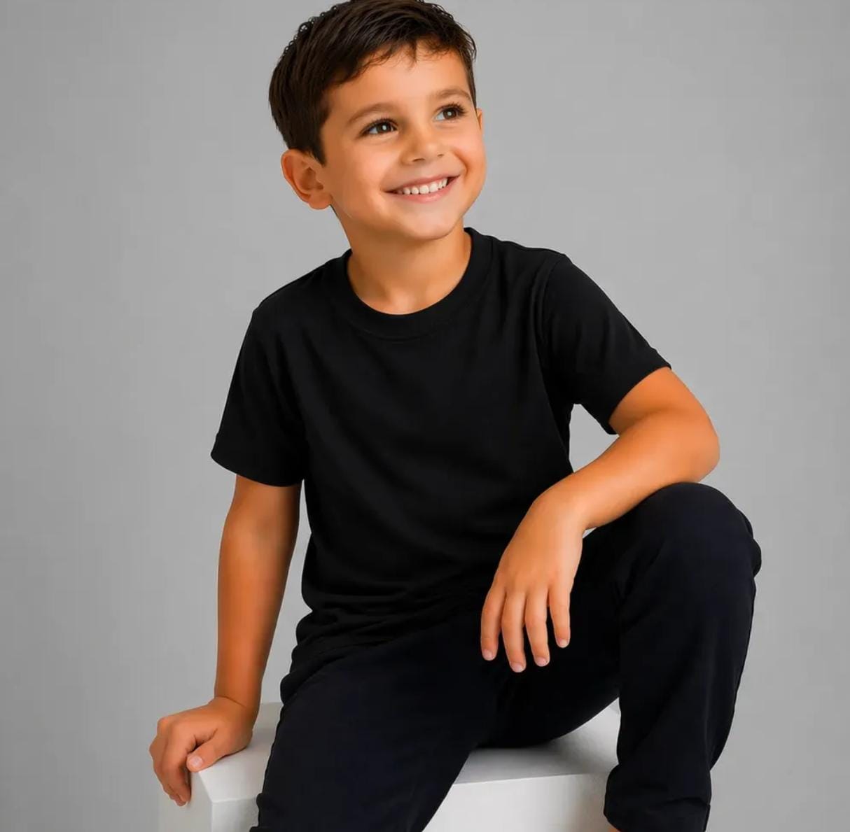Camiseta malha fria preta