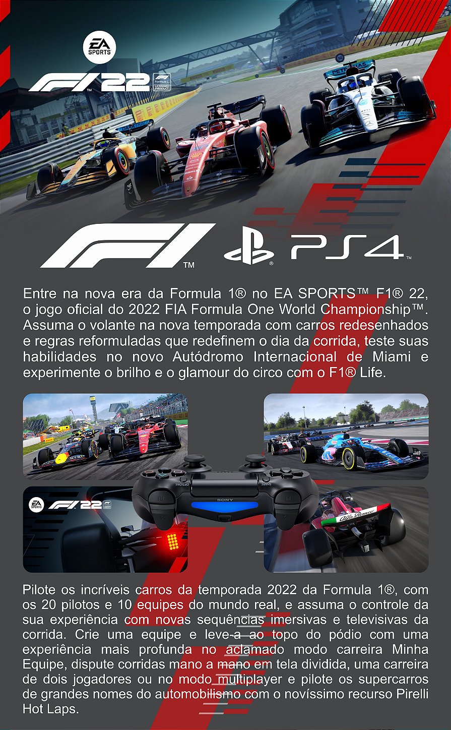 Jogo Fórmula 1 BR para PS4