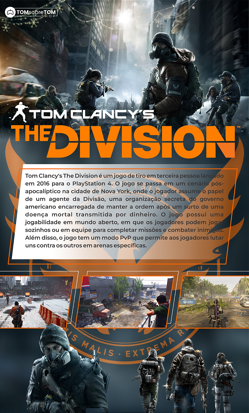 Tom Clancy's The Division 1 - PS4 (SEMI-NOVO)