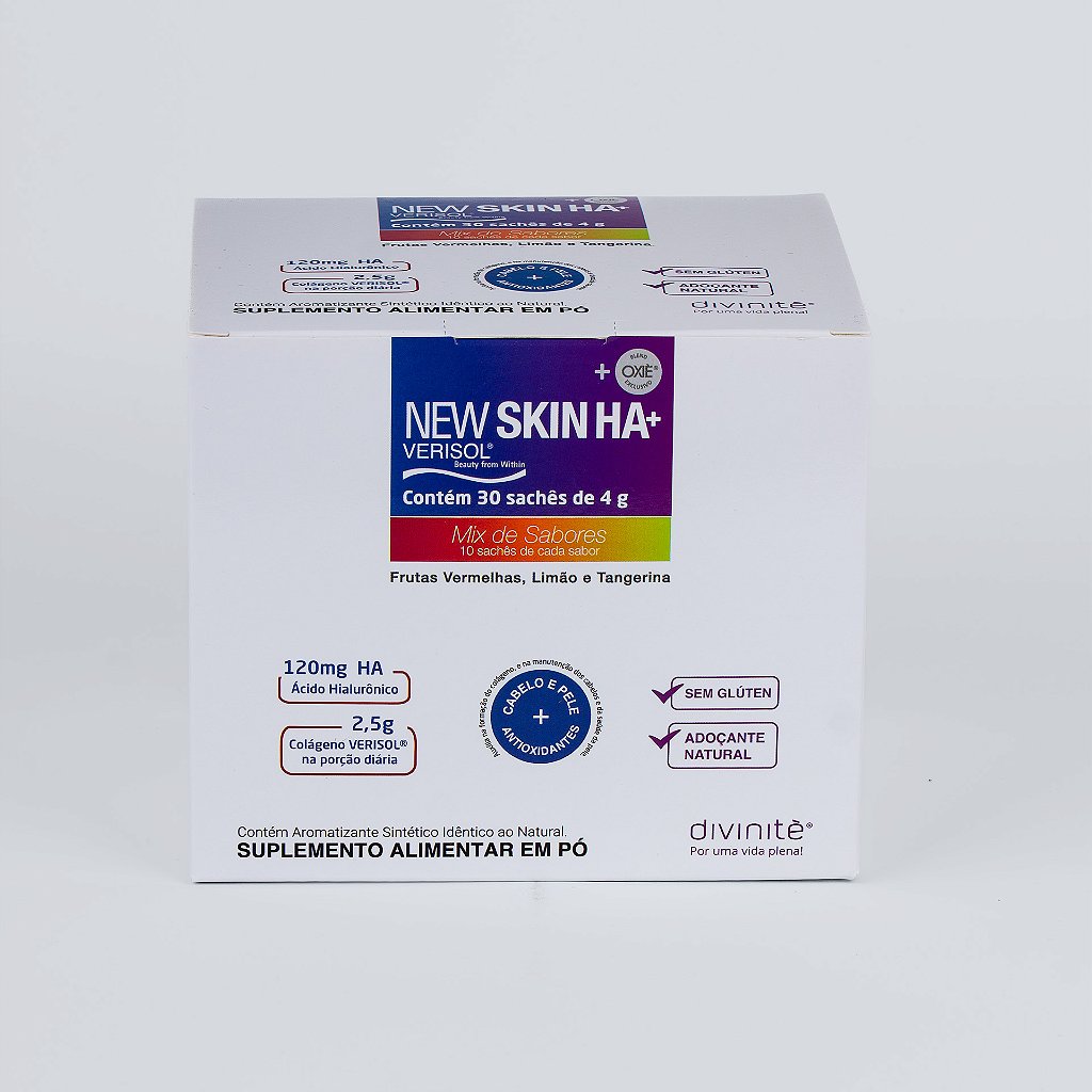 New Skin Ha® + Verisol® - Sabor Mix de Sabores - Vitacora Farmácia