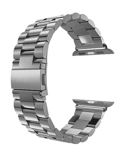 Pulseira Aço Inoxidável para Apple Watch com Fecho deployant