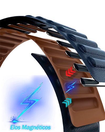 Pulseira Elos Couro Premium para Apple Watch com Fecho Magnético