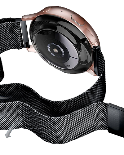 Pulseira Milanese Magnética Para Smartwatch com Encaixe Reto 22mm