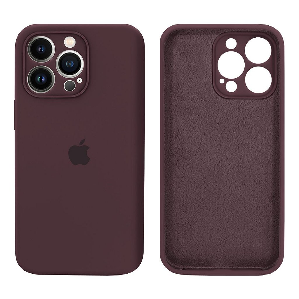 Capinha iPhone 14 Pro Max Silicone Aveludado com Proteção de