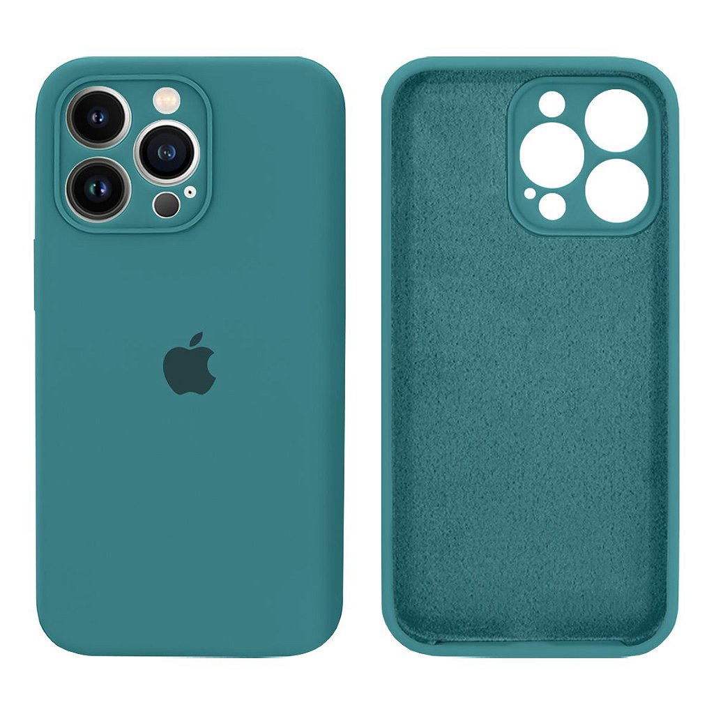 Capinha iPhone 14 Pro Max Silicone Aveludado com Proteção de