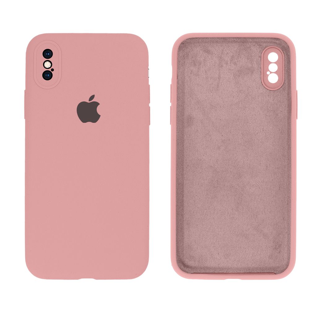 Capinha iPhone X/ iPhone XS Silicone Aveludado e Proteção de
