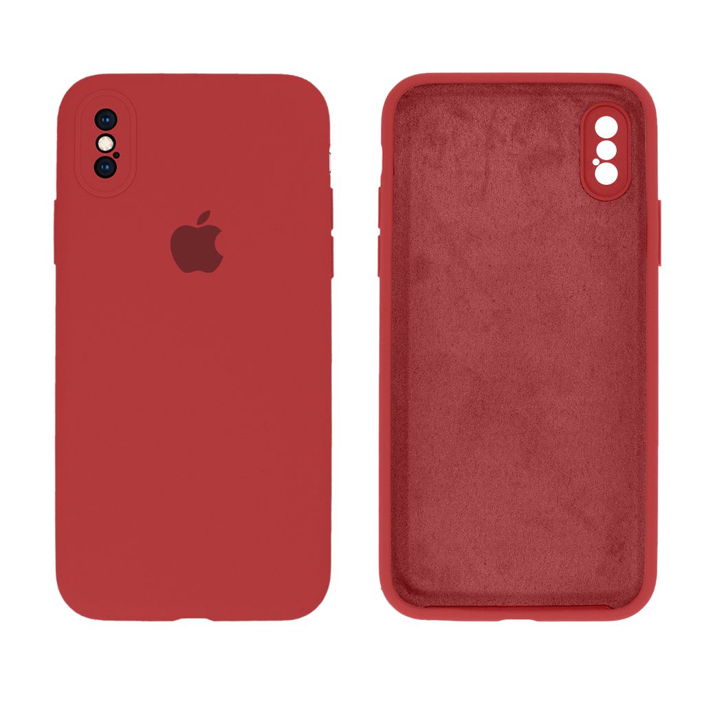 Capinha iPhone X/ iPhone XS Silicone Aveludado e Proteção de