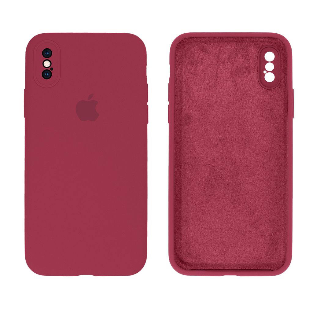Capinha iPhone X/ iPhone XS Silicone Aveludado e Proteção de