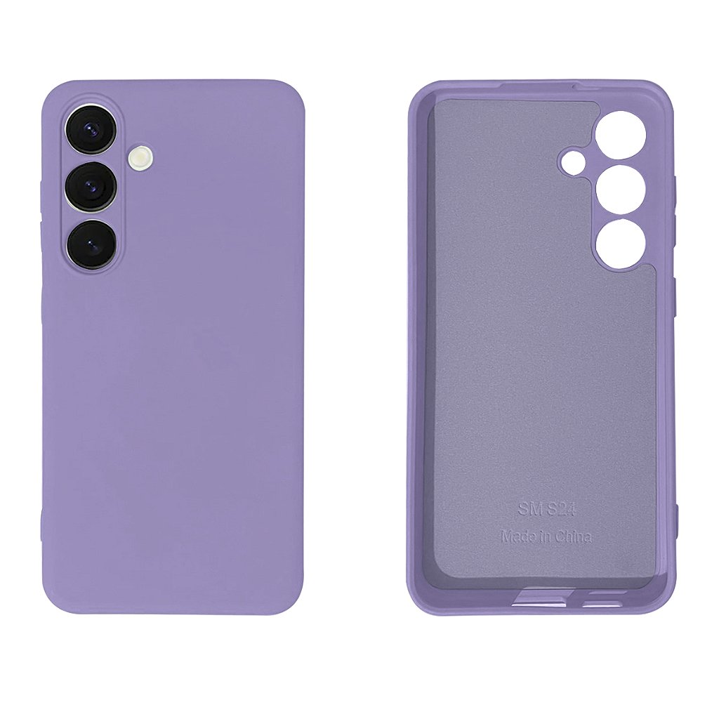 Capinha Galaxy S24 Silicone Macio Proteção de Câmera Lisa - GCM