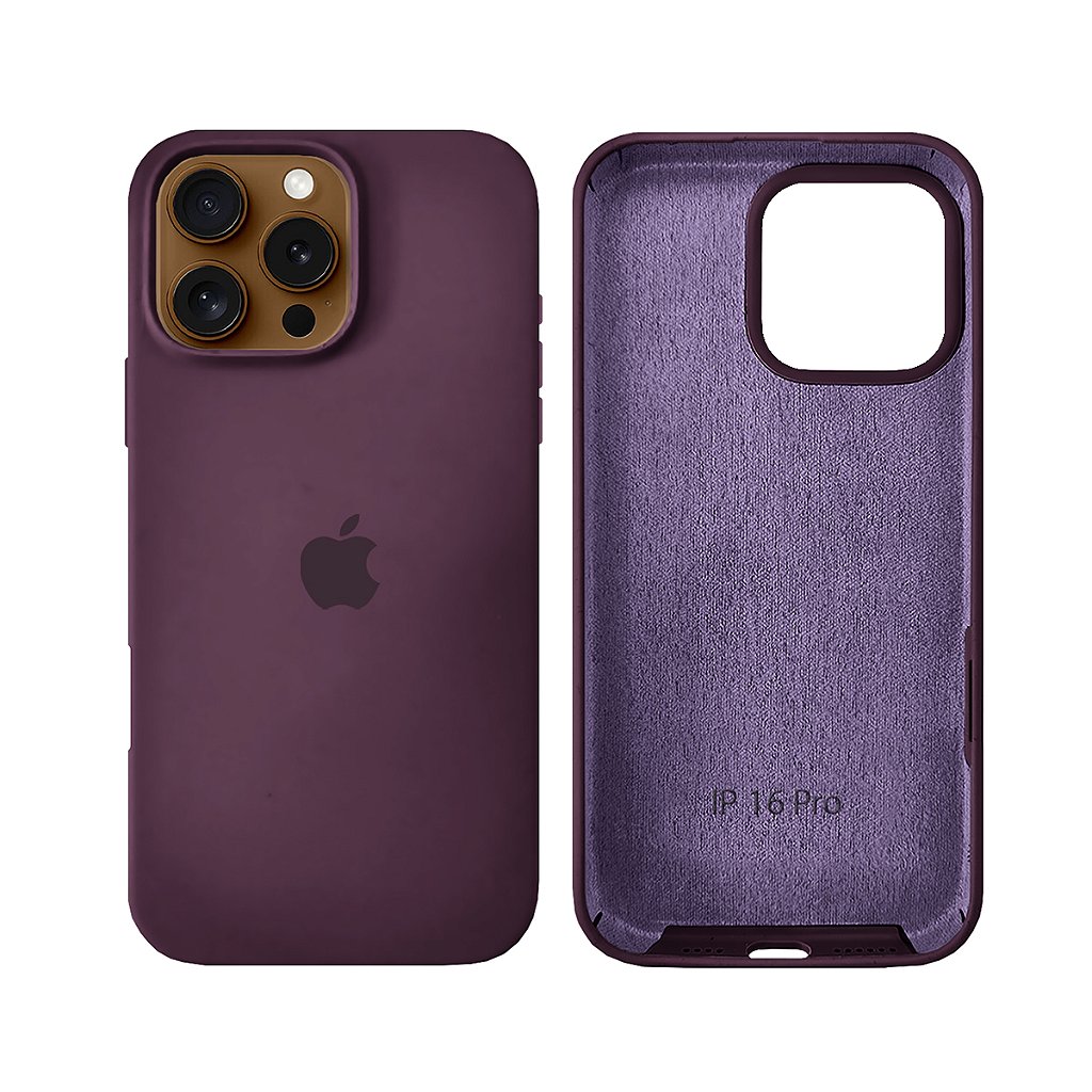 Capinha iPhone 16 Pro em Silicone Aveludado Diversas Cores - GCM