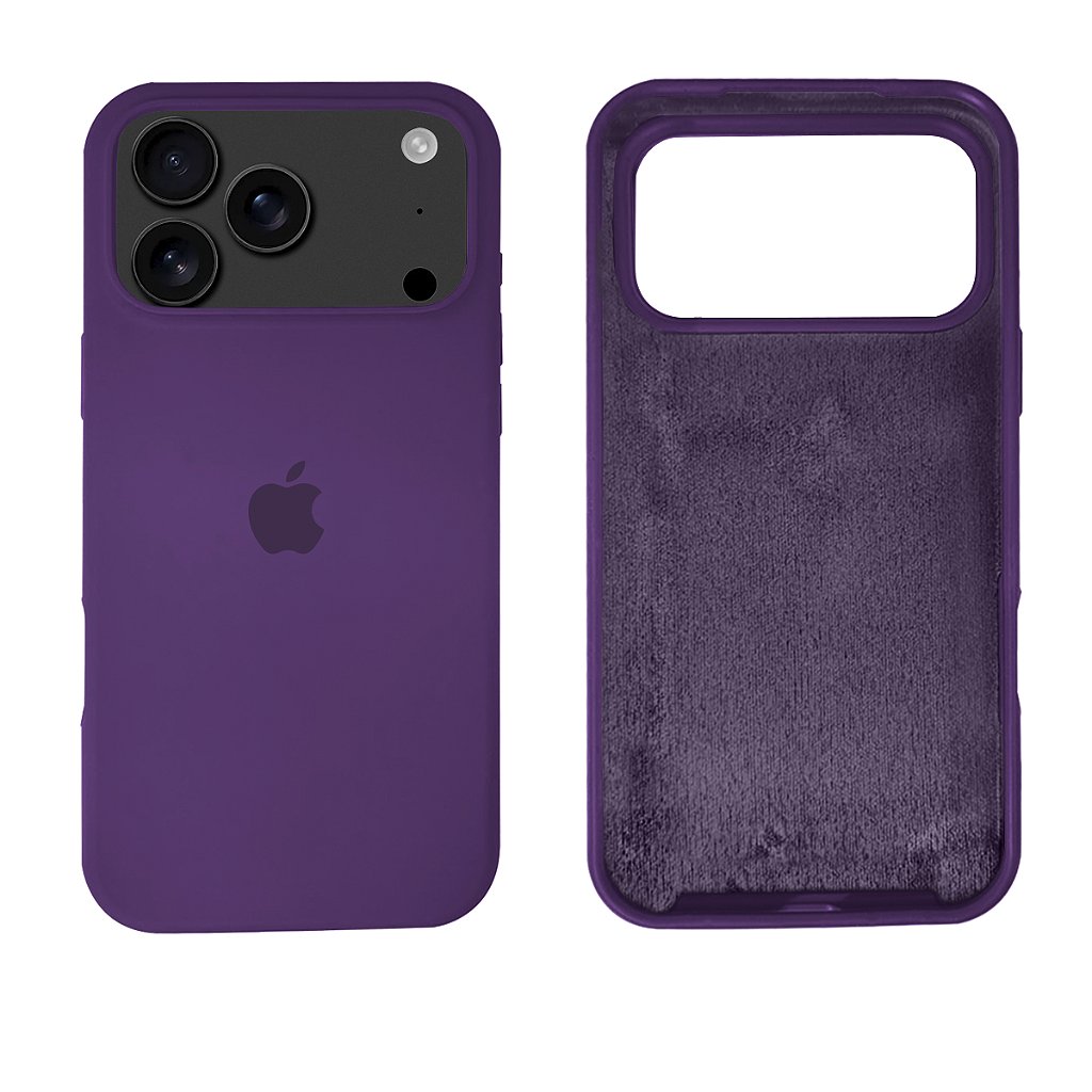 Capinha iPhone 17 Pro Max em Silicone Aveludado Diversas Cores