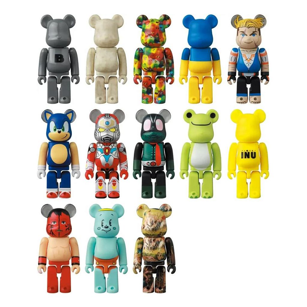 MEDICOM TOY - Boneco Bearbrick 100% Series 46 Blind Box -NOVO