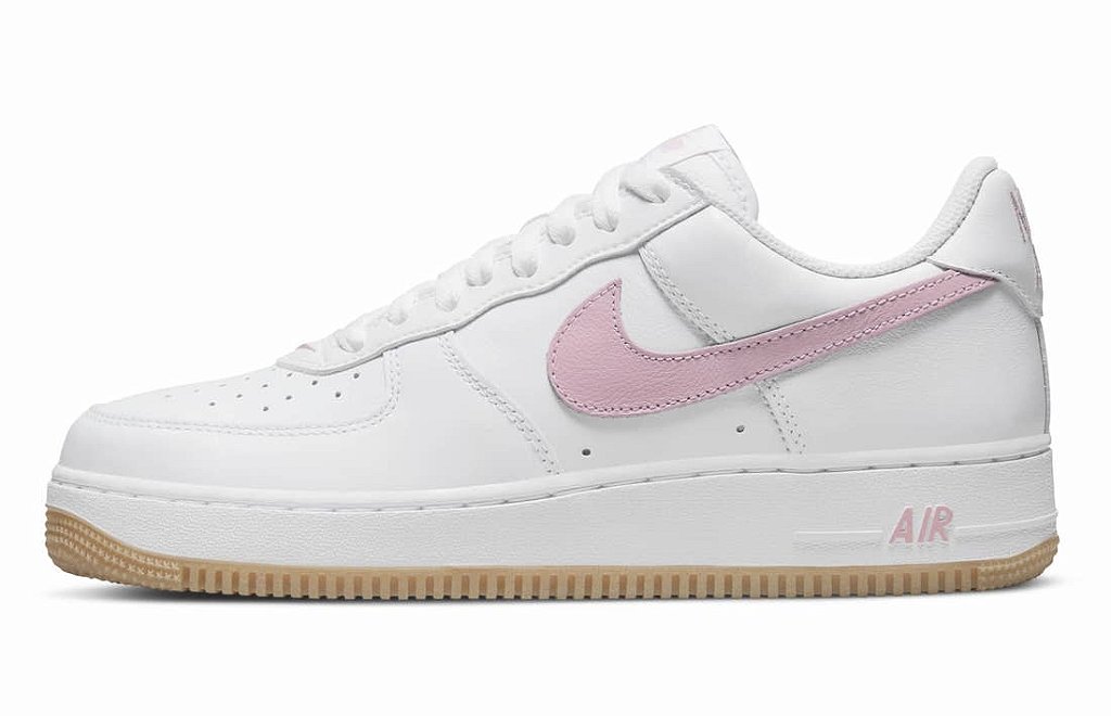 Nike air force one sales pink tick