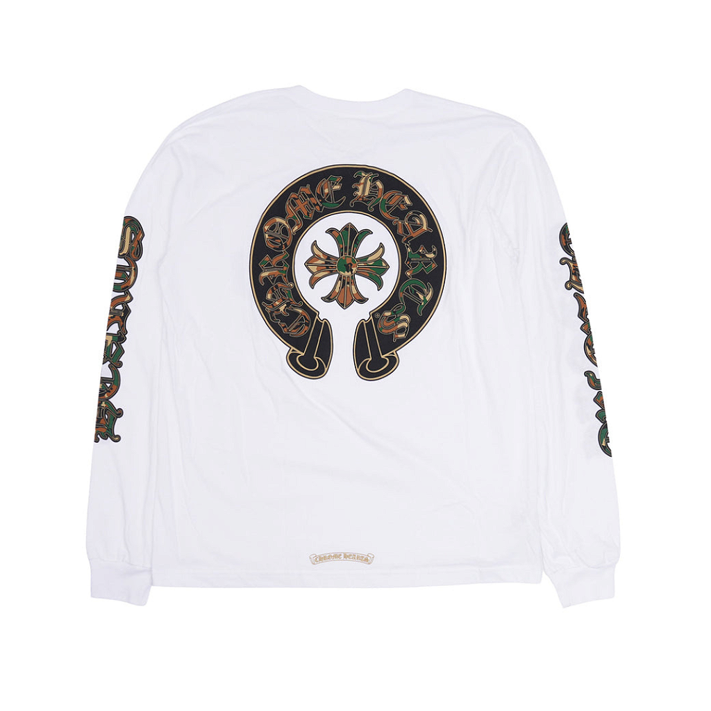 CHROME HEARTS 長袖シャツ CHROME HEARTS - Camiseta Manga Longa Cemetery Cross 