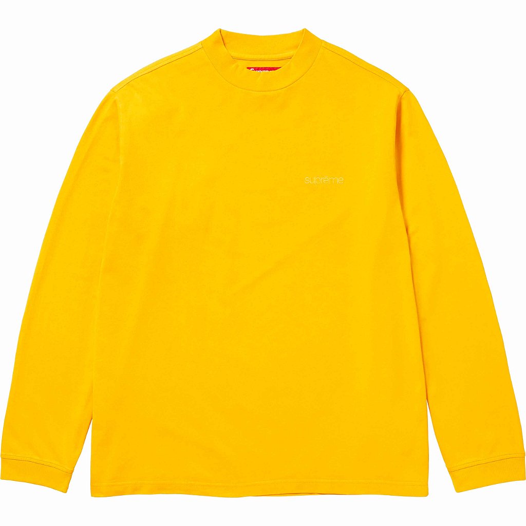 SUPREME - Camiseta Manga Longa Mock Neck 