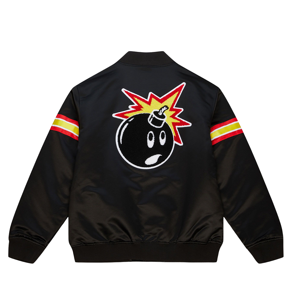 MITCHELL & NESS x THE HUNDREDS - Jaqueta College Satin 