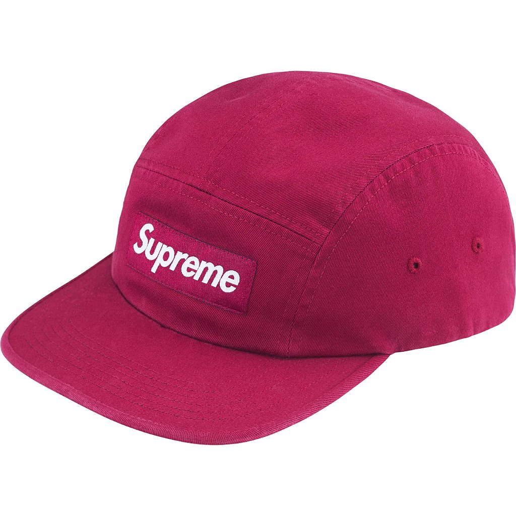 SUPREME - Boné Washed Chino Twill Camp FW24 