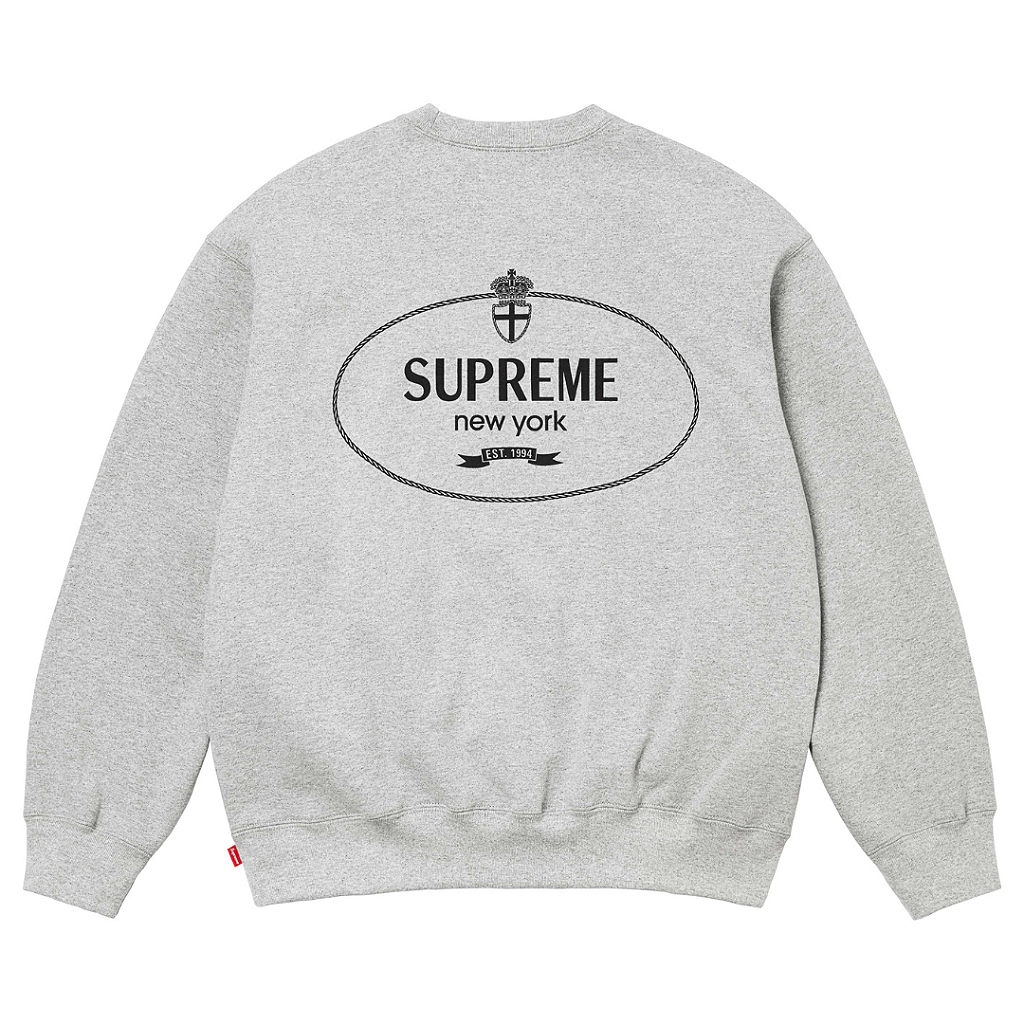 SUPREME - Moletom Crewneck Crest FW24 