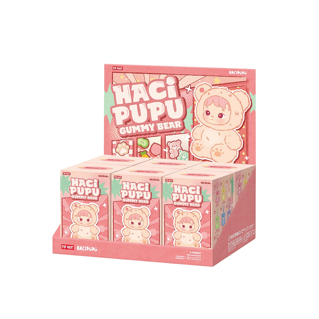 POP MART - Hacipupu Gummy Bear Series Vinyl Plush Pendant Blind