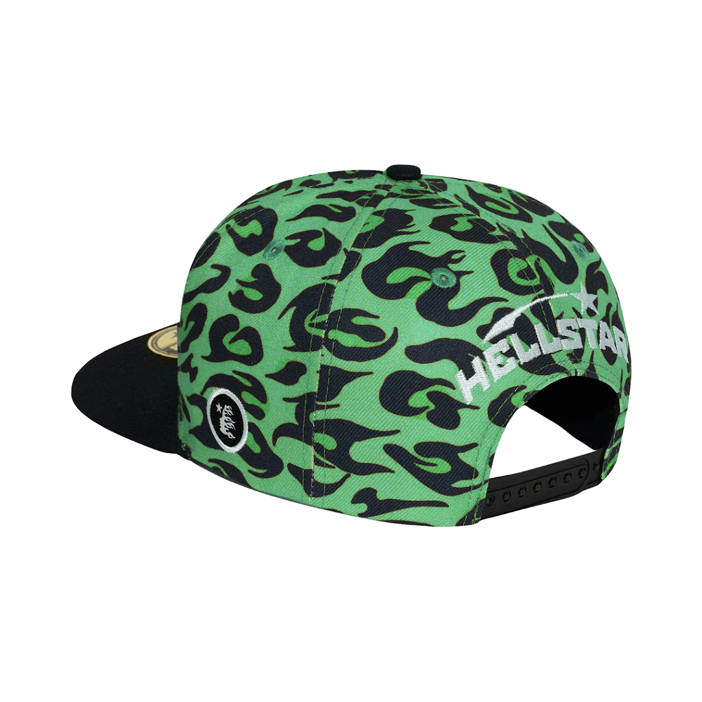 HELLSTAR - Boné Cheetah Print Snapback 