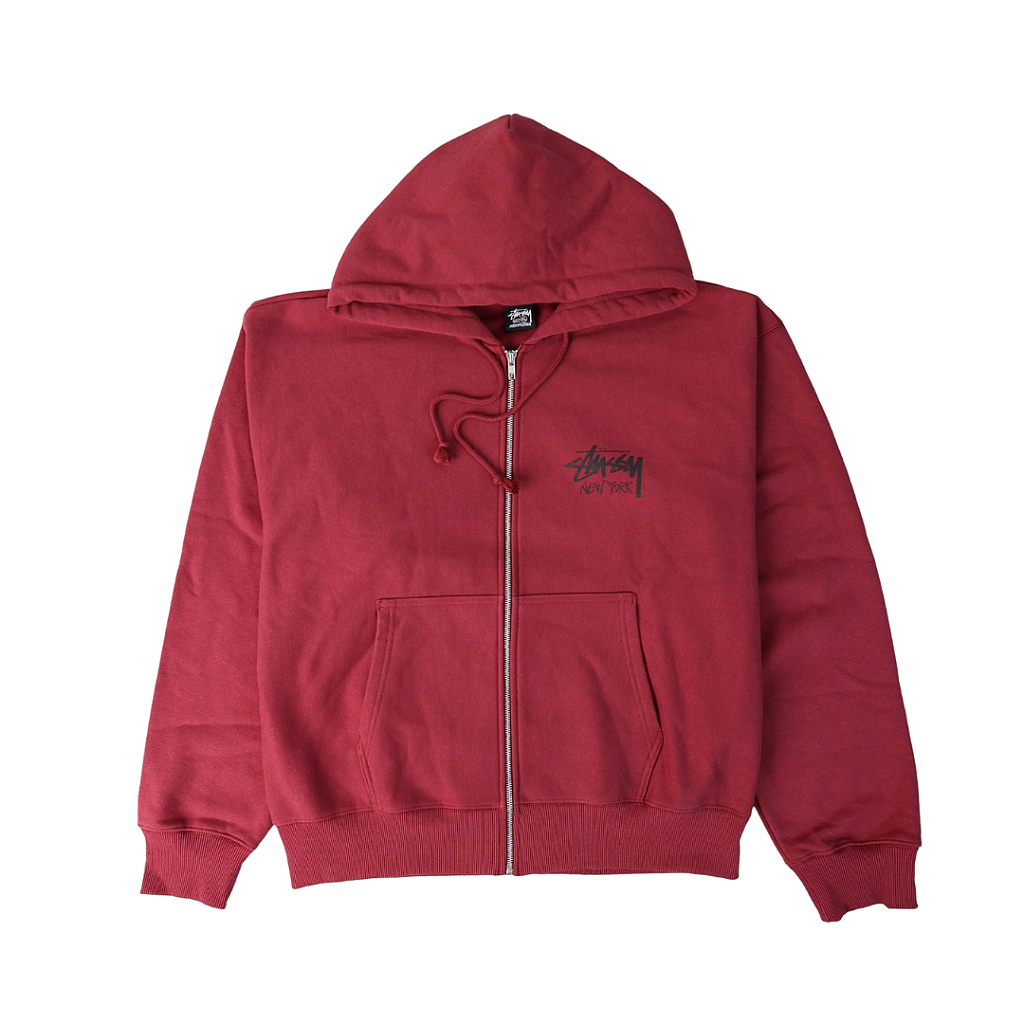 STUSSY - Moletom Stock New York Zip 