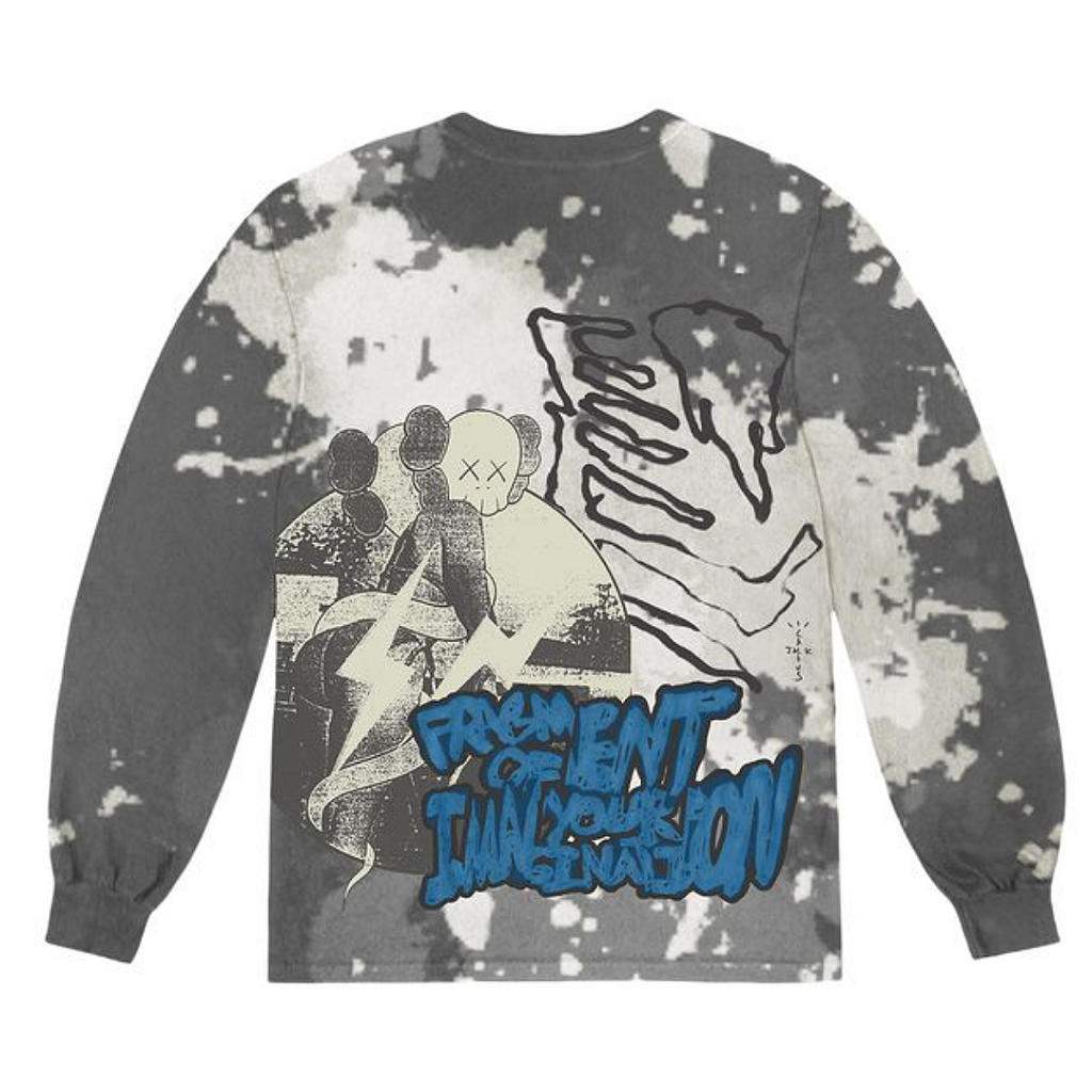 TRAVIS SCOTT x FRAGMENT DESIGN x KAWS - Camiseta Manga Longa
