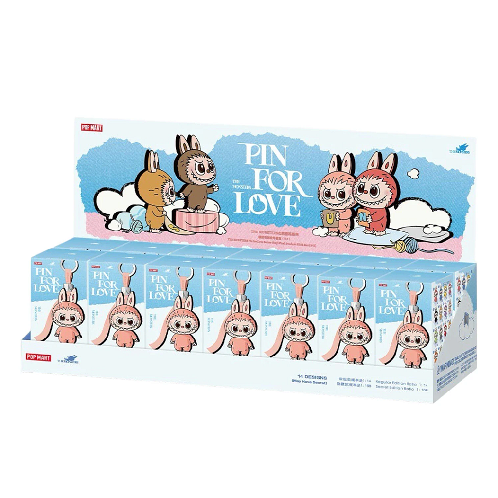 POP MART - Labubu The Monsters Pin For Love Series Vinyl Plush