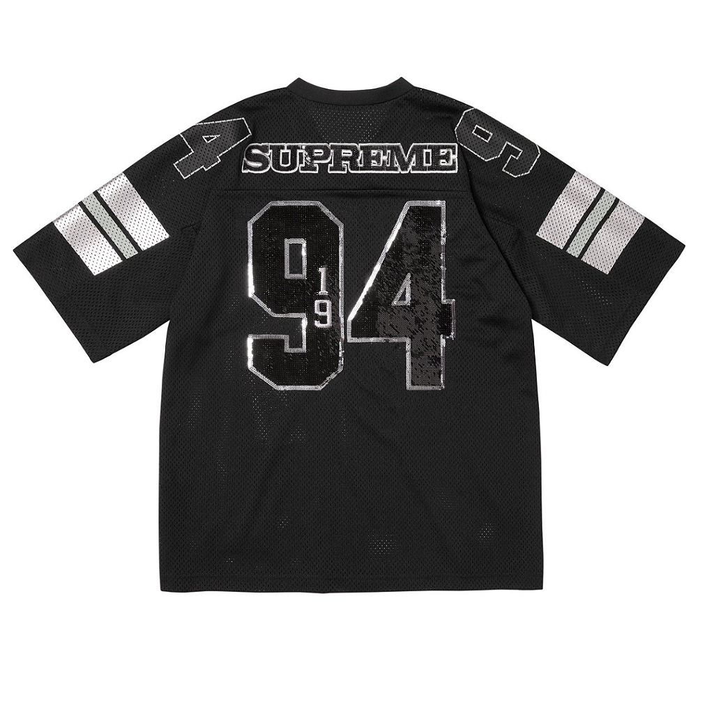 SUPREME - Camiseta Jersey Football Sequin 