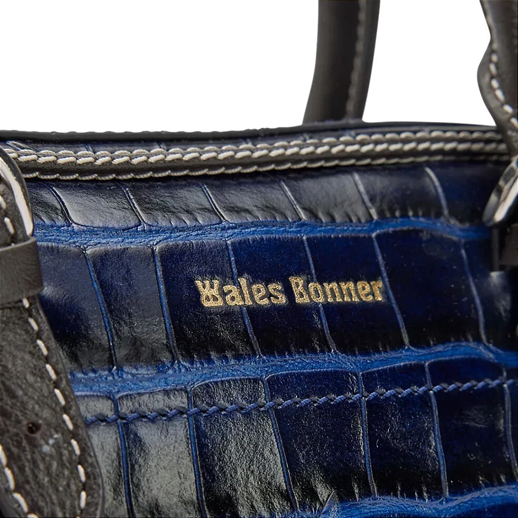 極美品 WALES BONNER TAILORING DRILL size50 ADIDAS x WALES BONNER - Bolsa Small Croc Effect Leather 