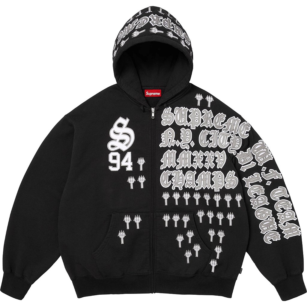 SUPREME - Moletom League Champs Zip Up 