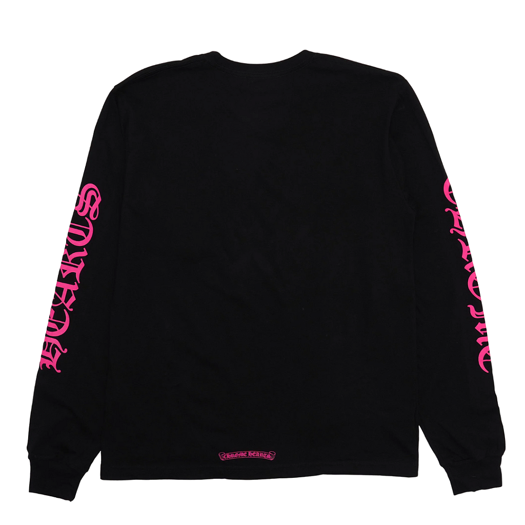 CHROME HEARTS - Camiseta Manga Longa Pocket Crew 