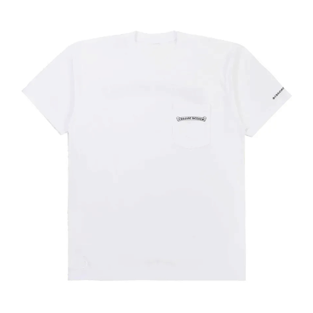 CHROME HEARTS - Camiseta Scroll Logo Pocket 