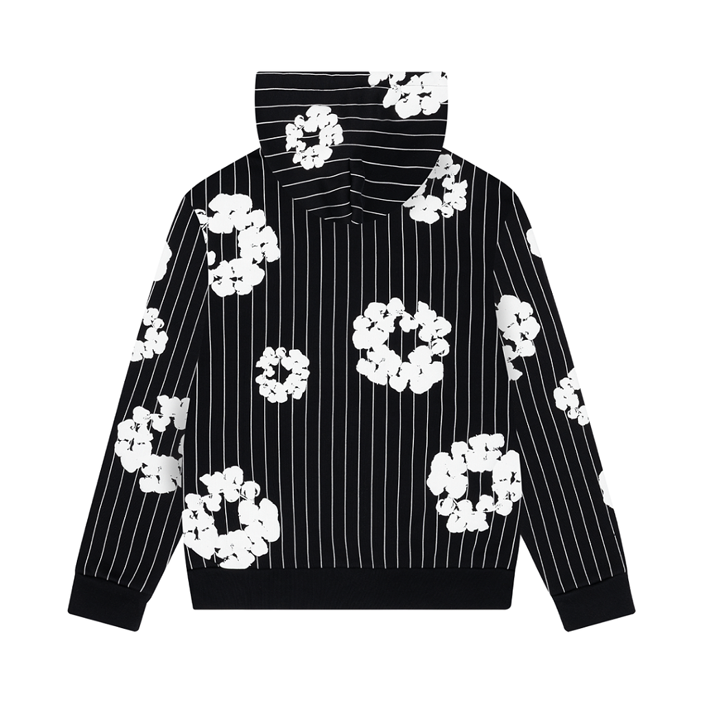 DENIM TEARS - Moletom Pinstripe Wreath Zip Up 