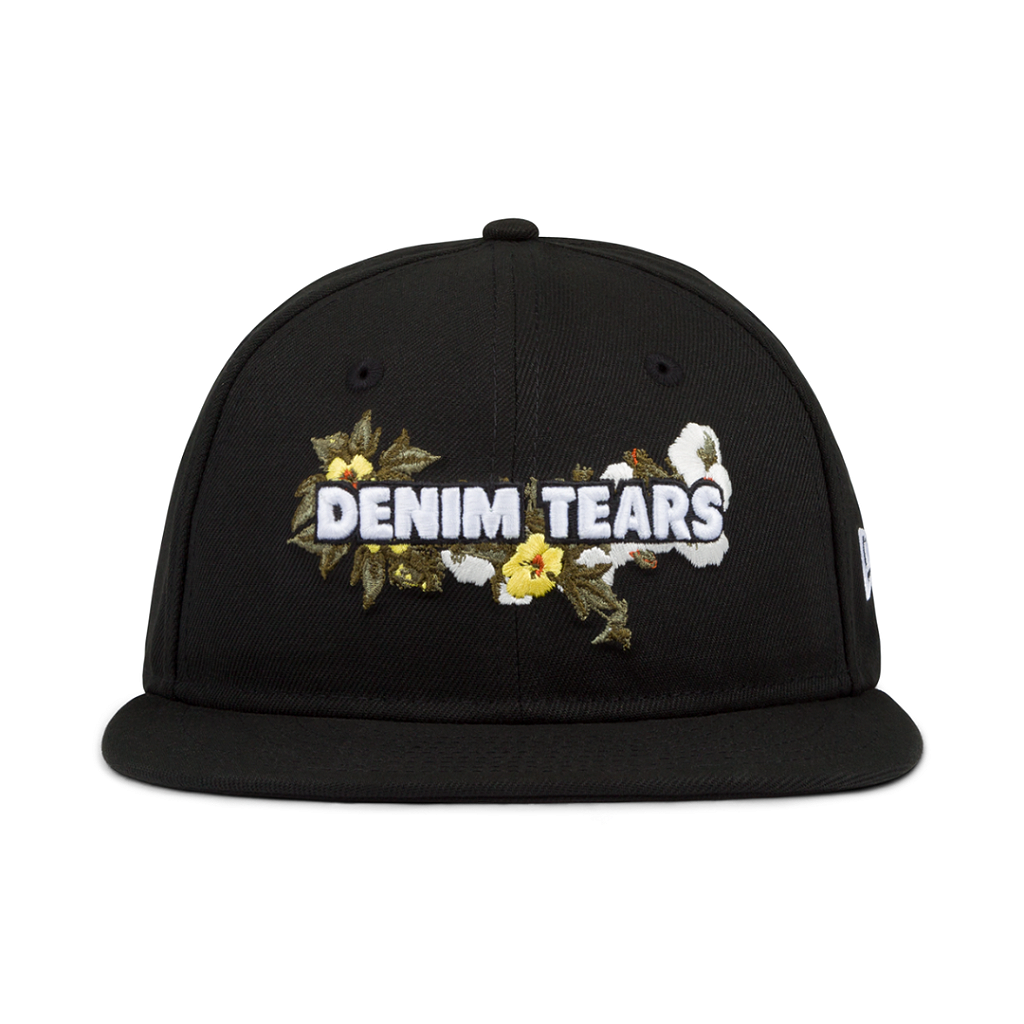帽子 denim tears CAP DENIM TEARS x NEW ERA - Boné Floral Logo 