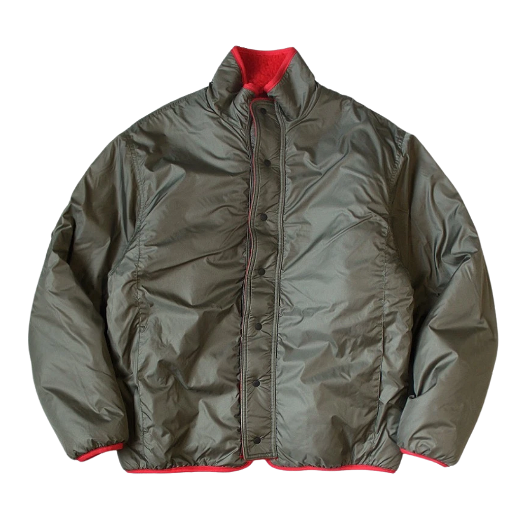 KAPITAL - Jaqueta Bone Pattern Fleece Reversible Blouson 
