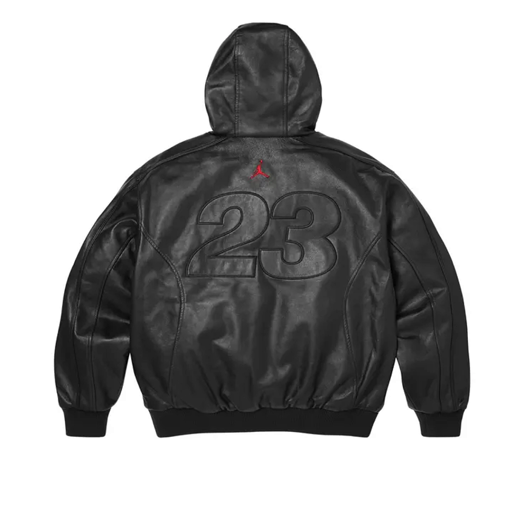 SUPREME x JORDAN - Jaqueta Leather 