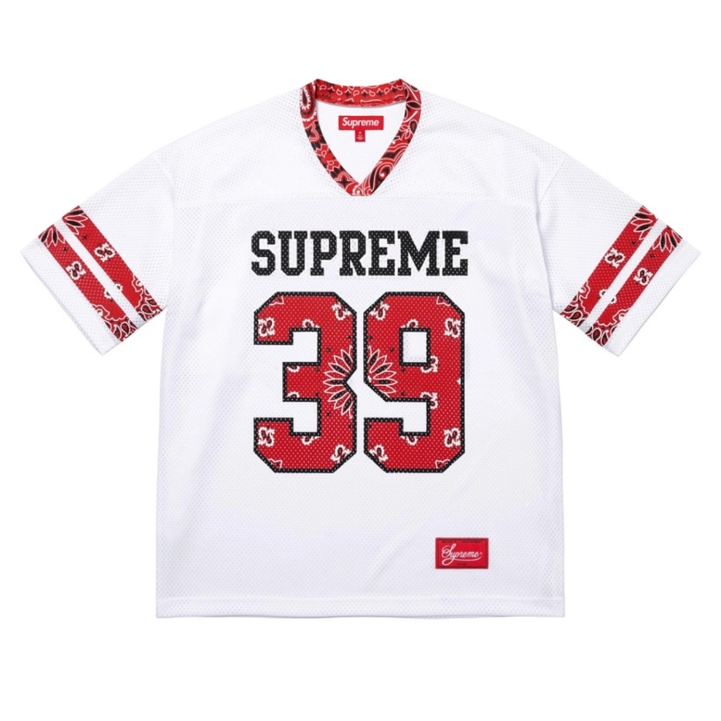SUPREME - Camiseta Bandana Football Jersey 